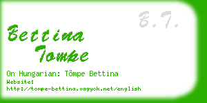 bettina tompe business card