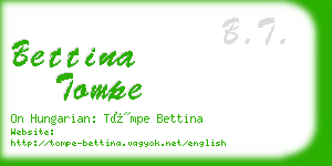 bettina tompe business card